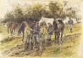 Fattori Giovanni (attribuzione tradizionale)-Artiglieria in riposo (attribuzione tradizionale)